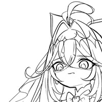 【ラフ画進捗】嫌な顔で処理してくれるアルカナ様