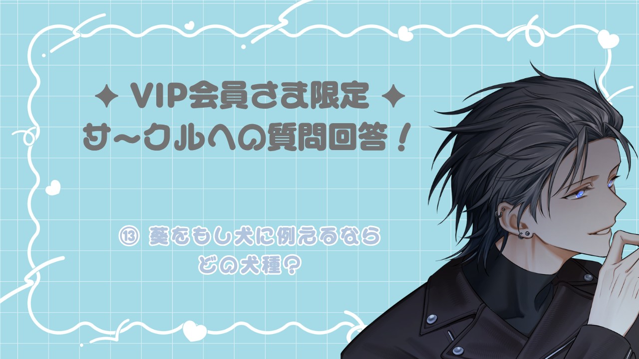 【⟡VIP会員さま限定︎︎⟡】質問回答〈サークル〉🍎