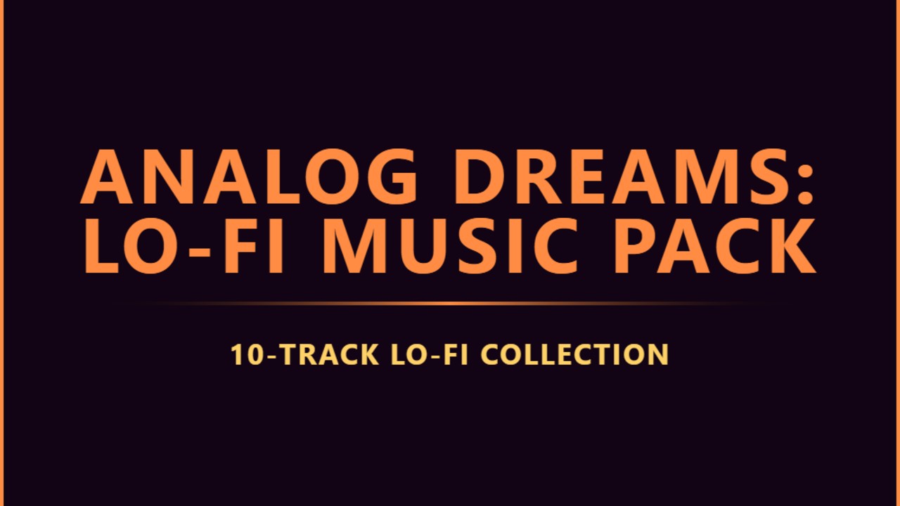 Analog Dreams Lo-Fi Pack - DLsiteにて審査中！