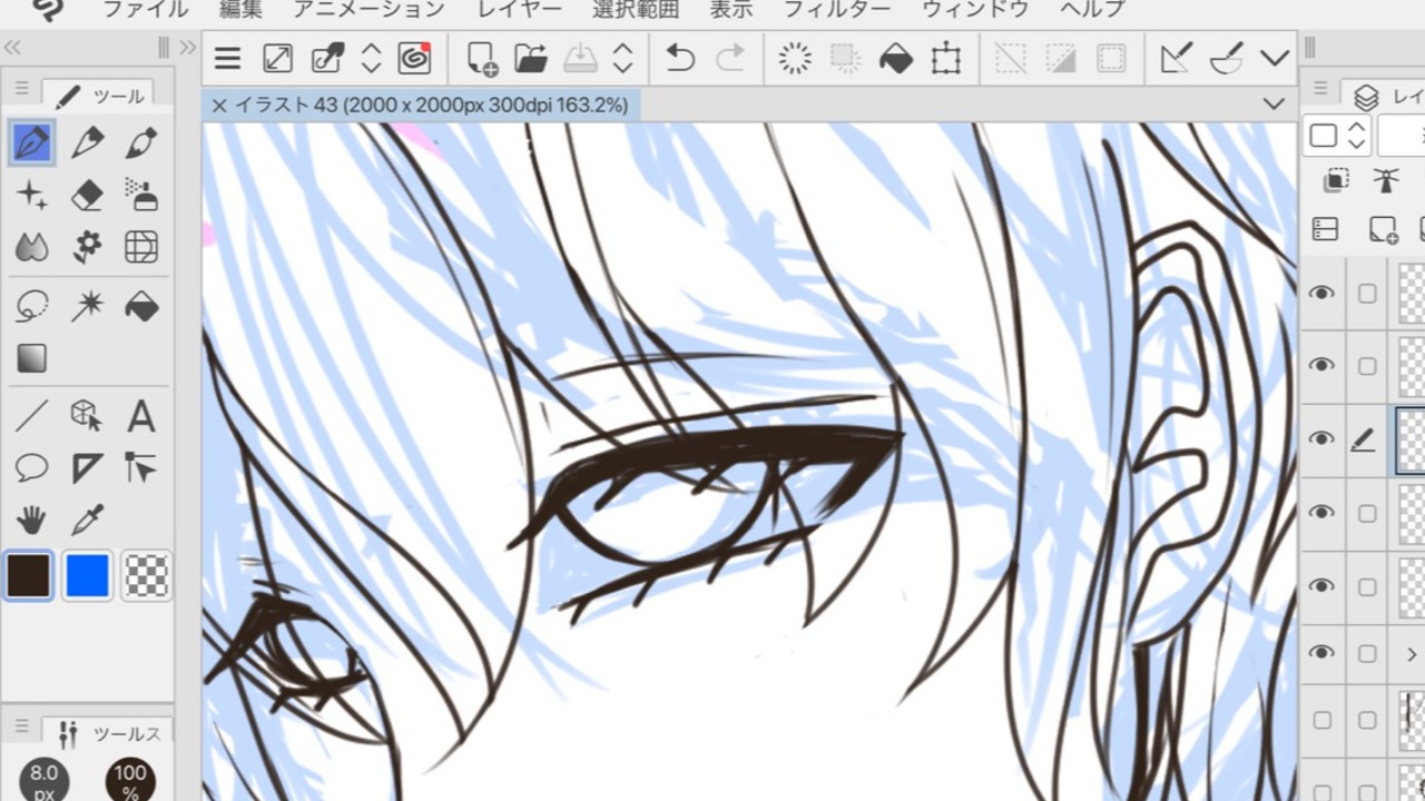 次回作のジャケットを描き始めました