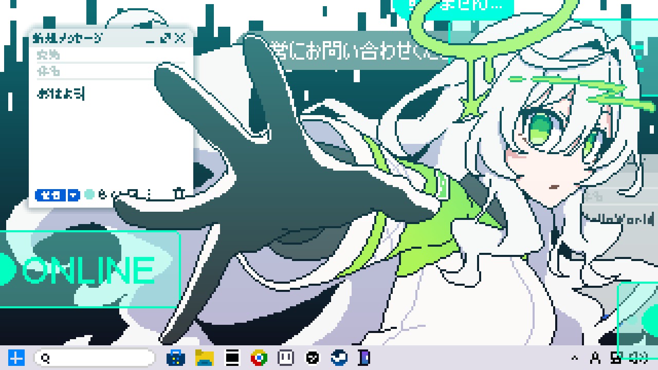 ゲーム内で登場するアニメーションを作ってます