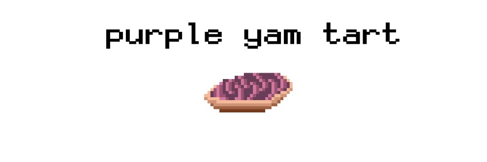 purple yam tart