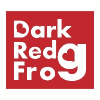 Dark red frog